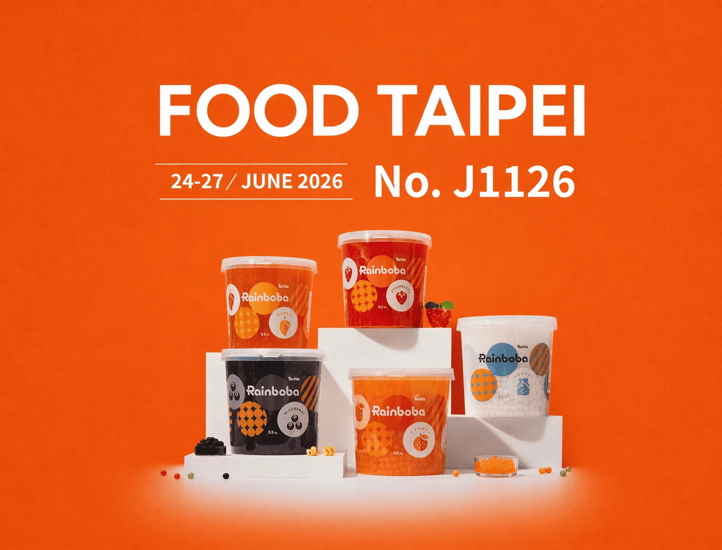 Tachiz at Food Taipei 2026:Popping Boba Wholesale & OEM/private-label