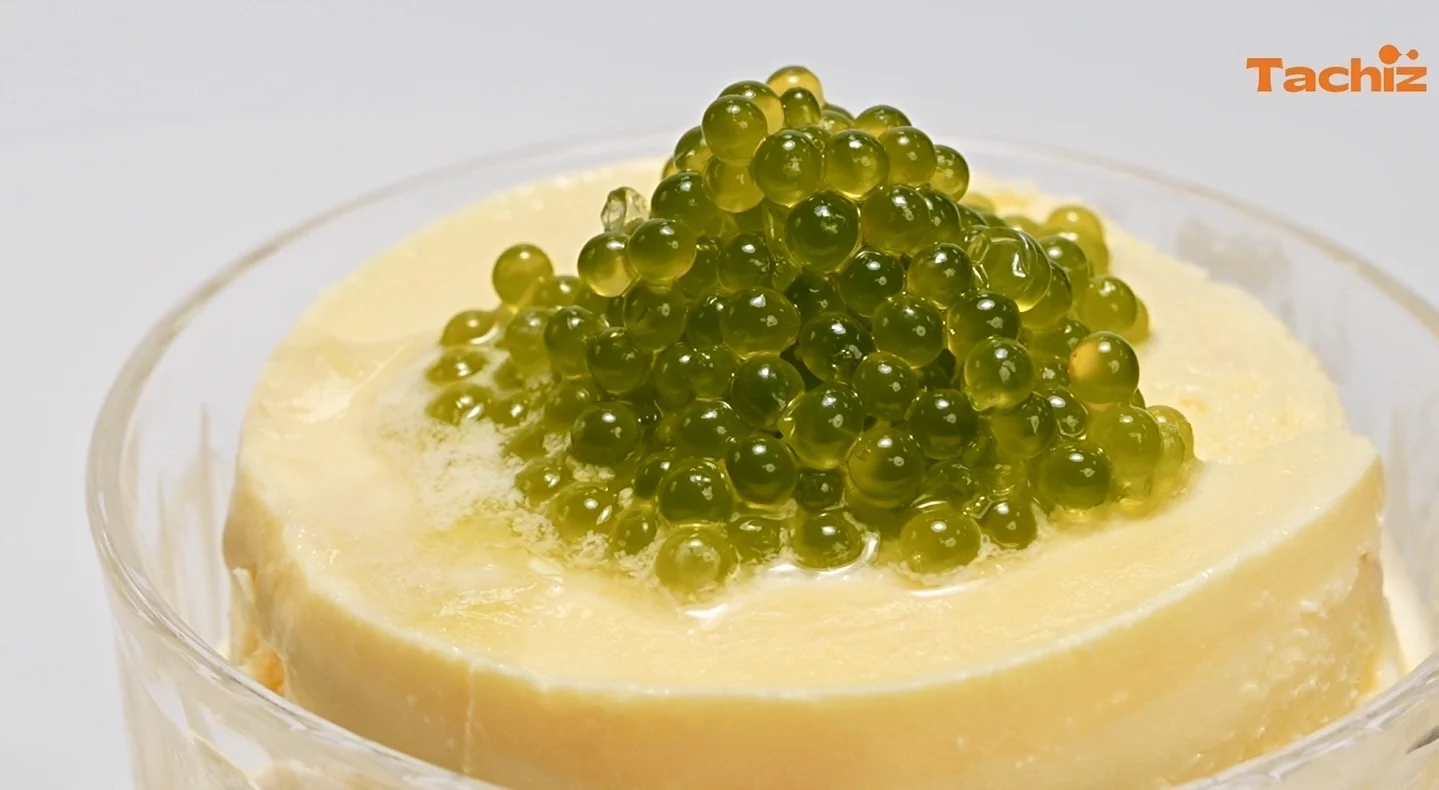 ice cream with 5mm popping boba