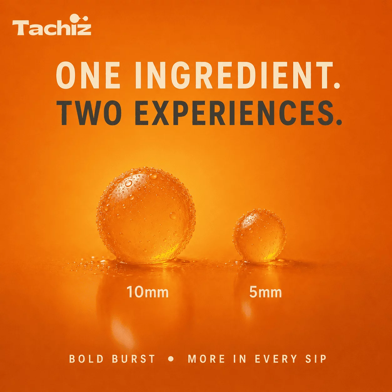 5mm vs 10mm popping boba size comparison overview by Tachiz